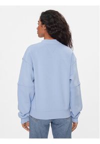 Tommy Jeans Bluza Tjw Zip Thru Bomber DW0DW17957 Błękitny Regular Fit. Kolor: niebieski. Materiał: bawełna, syntetyk