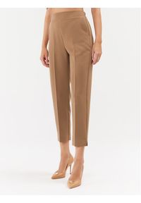 Maryley Spodnie materiałowe 23IB616/41AL Brązowy Regular Fit. Kolor: brązowy. Materiał: syntetyk