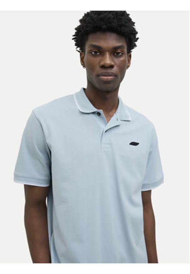 Jack & Jones Polo Pacer 12273303 Błękitny Regular Fit. Typ kołnierza: polo. Kolor: niebieski. Materiał: bawełna