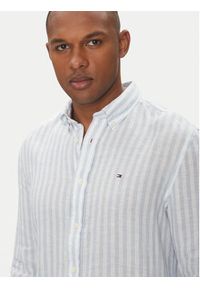 TOMMY HILFIGER - Tommy Hilfiger Koszula Essential MW0MW38581 Niebieski Regular Fit. Kolor: niebieski. Materiał: len #5