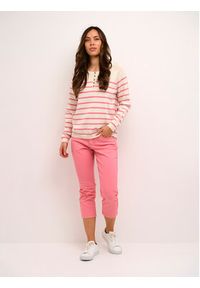 Cream Sweter Sillar 10611284 Różowy Regular Fit. Kolor: różowy. Materiał: bawełna