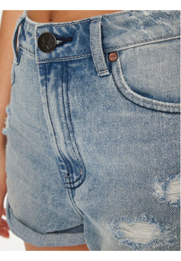 One Teaspoon Szorty jeansowe Bandits 26891 Błękitny Regular Fit. Kolor: niebieski. Materiał: bawełna