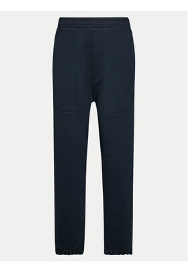Armani Exchange Spodnie dresowe 6DZPAA ZJKAZ 1510 Granatowy Regular Fit. Kolor: niebieski. Materiał: bawełna