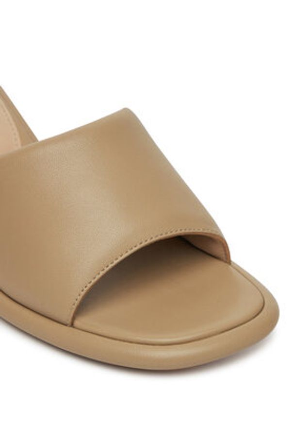 Pinko - PINKO Klapki Tara 01 SD0277 P003 Beżowy. Kolor: beżowy. Materiał: skóra