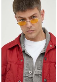 Levi's® - Levi's kurtka męska kolor czerwony przejściowa oversize. Okazja: na spotkanie biznesowe. Kolor: czerwony. Styl: biznesowy #3