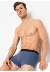 bonprix - Bokserki z bawełną, dopasowany fason (10 par). Kolor: czarny, niebieski. Materiał: bawełna #3
