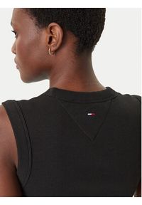 Tommy Jeans Top DW0DW22577 Czarny Slim Fit. Kolor: czarny. Materiał: bawełna #3