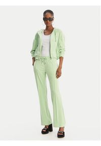 Juicy Couture Spodnie dresowe Tina JCWBJ126327 Zielony Straight Leg. Kolor: zielony. Materiał: syntetyk #2