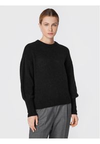 Moss Copenhagen Sweter Cheanna 17206 Czarny Regular Fit. Kolor: czarny. Materiał: wełna