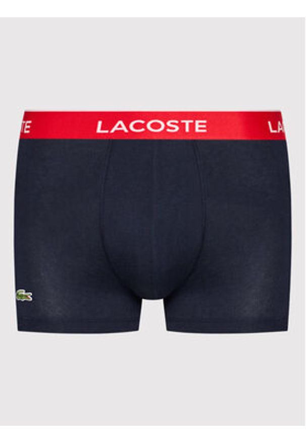 Lacoste Komplet 3 par bokserek 5H3401 Granatowy. Kolor: niebieski. Materiał: bawełna