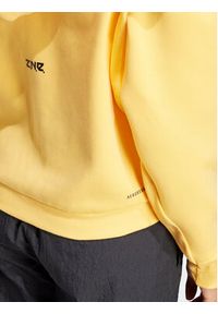 Adidas - adidas Bluza Z.N.E. IS3940 Żółty Loose Fit. Kolor: żółty. Materiał: bawełna, syntetyk #4