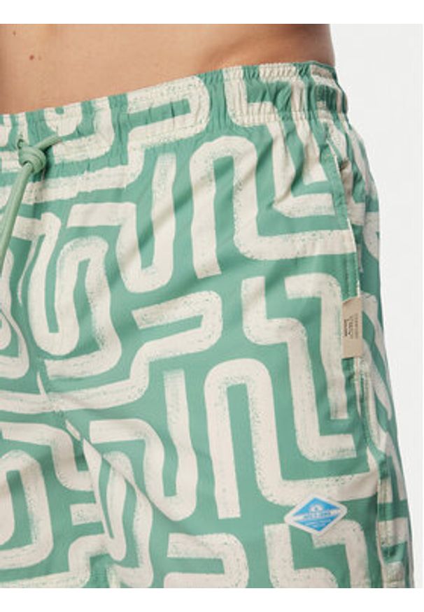 Jack & Jones Szorty kąpielowe Maui Sand 12291428 Zielony Regular Fit. Kolor: zielony. Materiał: syntetyk