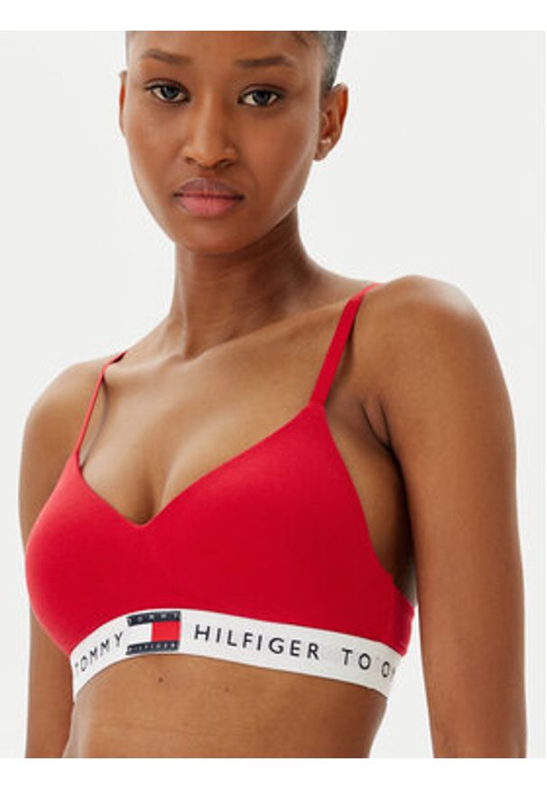 TOMMY HILFIGER - Tommy Hilfiger Biustonosz braletka UW0UW05715 Czerwony. Kolor: czerwony. Materiał: bawełna