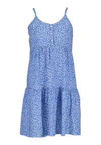 Blue Seven Sukienka letnia 542075 X Błękitny Regular Fit. Kolor: niebieski. Materiał: wiskoza. Sezon: lato