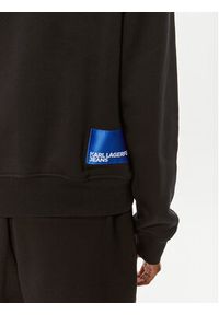 Karl Lagerfeld Jeans Bluza 240J1807 Czarny Regular Fit. Kolor: czarny. Materiał: bawełna #4