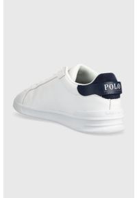 Polo Ralph Lauren sneakersy skórzane Hrt Crt Iii kolor biały 809913458001. Nosek buta: okrągły. Kolor: biały. Materiał: skóra #2