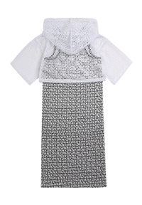 DKNY - Dkny - Sukienka dziecięca 110-146 cm. Kolor: czarny. Materiał: dzianina. Długość rękawa: na ramiączkach. Typ sukienki: dopasowane. Długość: midi #3