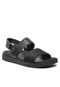 Calvin Klein Sandały Back Strap Sandal Jaq Mono Ip HM0HM01421 Czarny. Kolor: czarny