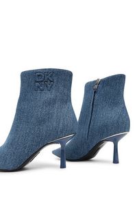 DKNY Botki K3522709 Niebieski. Kolor: niebieski. Materiał: materiał