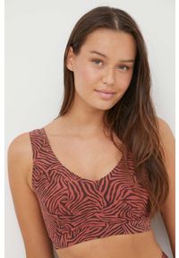 Chantelle biustonosz Soft Stretch kolor różowy wzorzysty. Kolor: różowy. Materiał: materiał. Rodzaj stanika: wyciągane miseczki, odpinane ramiączka #4