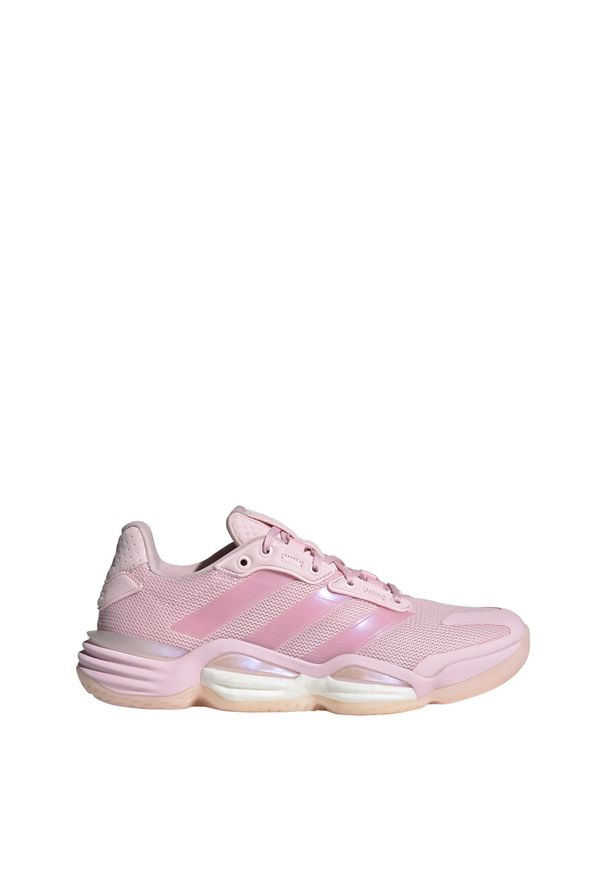 Adidas - Buty Stabil 16 Indoor. Kolor: różowy, wielokolorowy, biały. Materiał: materiał