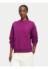 Lacoste Bluza SF5270 Różowy Regular Fit. Kolor: różowy. Materiał: bawełna #1