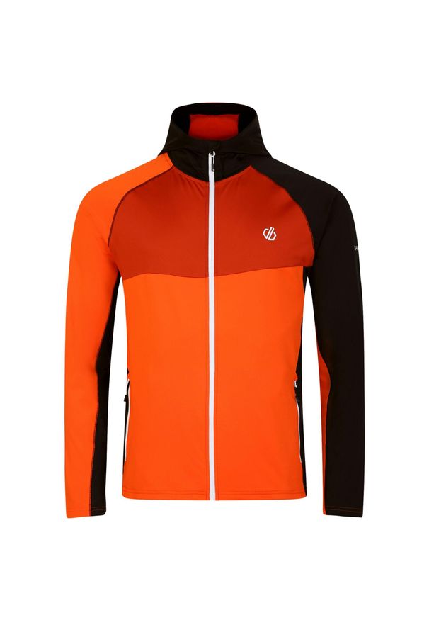 DARE 2B - Kurtka Męska Z Kapturem Rozciągliwa Pełen Suwak Touring. Typ kołnierza: kaptur. Kolor: czerwony, wielokolorowy, pomarańczowy. Sport: turystyka piesza