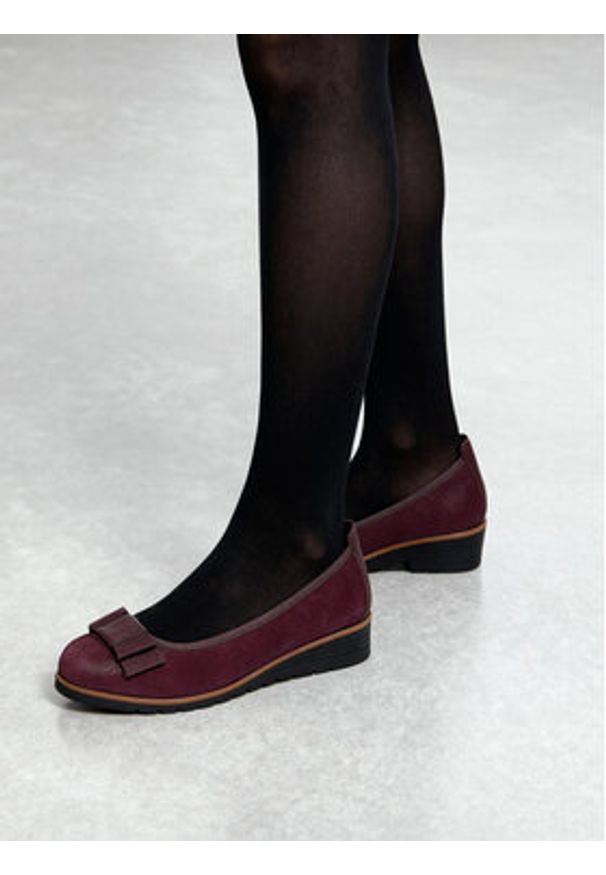 Lasocki Baleriny CEO-RST-TOMBA-29 Bordowy. Kolor: czerwony. Materiał: materiał