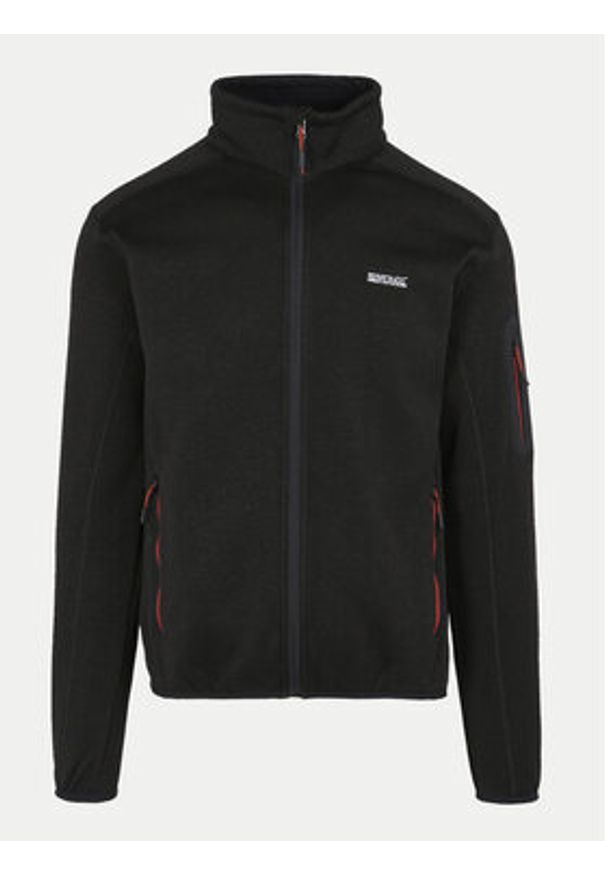 Regatta Polar Newhill RMA554 Czarny Regular Fit. Kolor: czarny. Materiał: syntetyk