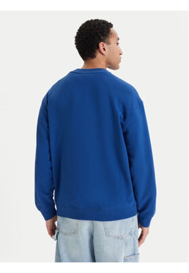 Quiksilver Bluza New Iconic EQYFT05206 Niebieski Oversize. Kolor: niebieski. Materiał: bawełna