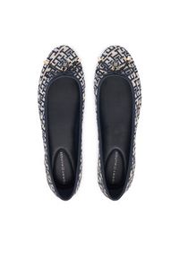 TOMMY HILFIGER - Tommy Hilfiger Baleriny Th Charm Jacquard Ballerina FW0FW09504 Kolorowy. Materiał: materiał. Wzór: kolorowy #6