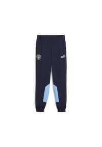 Puma - Młodzieżowe spodnie Manchester City ftblARCHIVE PUMA Navy Team Light Blue. Kolor: niebieski. Materiał: dresówka. Sport: piłka nożna