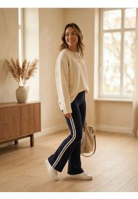 Sinsay - Spodnie pique flare - wielobarwny #1