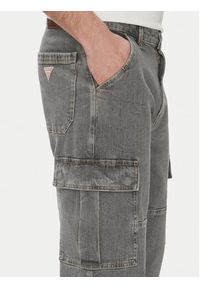 Guess Jeans Spodnie cargo M5GA88D5LW2 Szary Relaxed Fit. Kolor: szary