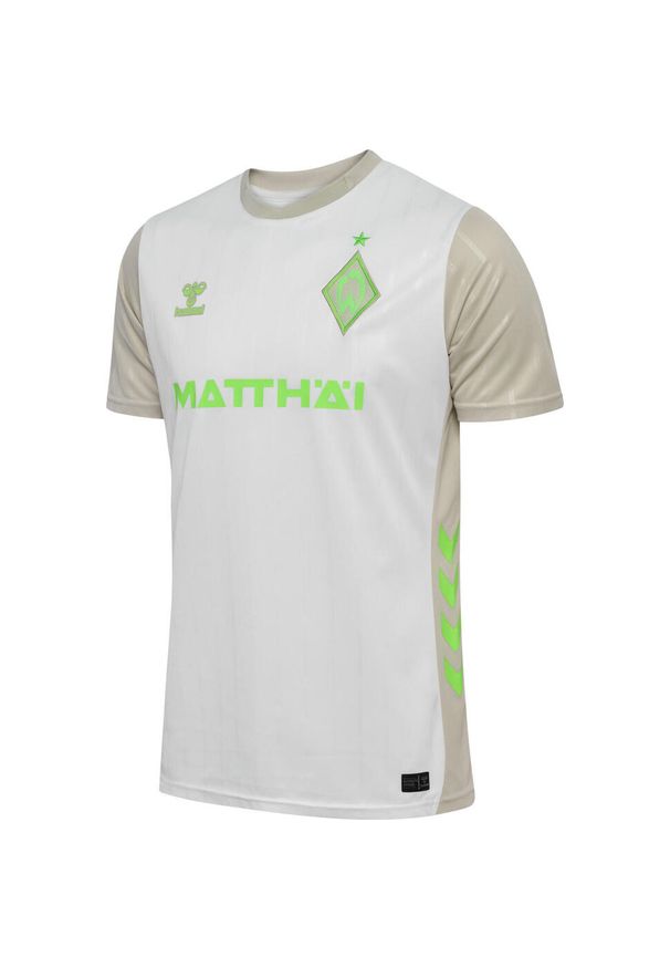 Hummel - Koszulka Wyjazdowa Werderu Brema 2025/26. Kolor: biały. Sport: piłka nożna