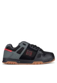 DC Shoes Sneakersy STAG DC01813061 Czarny. Kolor: czarny. Materiał: nubuk, skóra