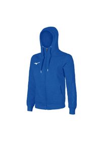 Bluza z kapturem Mizuno FZ. Typ kołnierza: kaptur. Kolor: niebieski. Sport: fitness