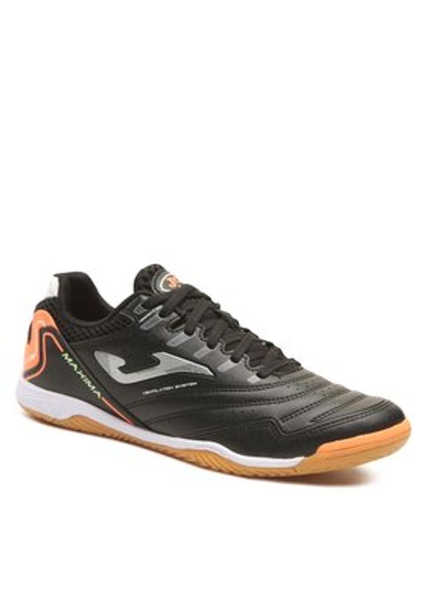 Joma Buty do piłki nożnej Maxima 2301 MAXS2301IN Czarny. Kolor: czarny. Materiał: skóra