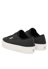 Calvin Klein Sneakersy Vulc Flatf Laceup Jaq Aop HW0HW03265 Czarny. Kolor: czarny. Materiał: materiał #4