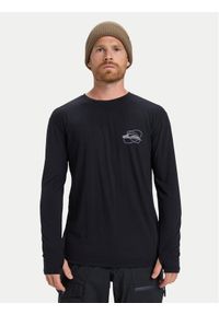 Quiksilver Longsleeve Coastal Run EQYKT04400 Czarny Regular Fit. Kolor: czarny. Materiał: syntetyk. Długość rękawa: długi rękaw #1