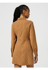 Wrangler - WRANGLER DAMSKA SUKIENKA WRANGLER SLIM FIT DRESS MADDER BROWN 112356780