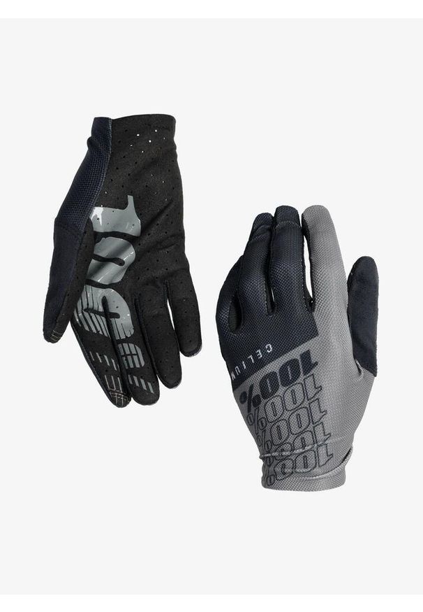 Rękawiczki MTB męskie 100% Celium. Kolor: czarny