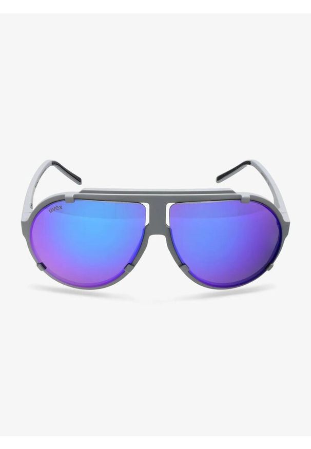 Okulary przeciwsłoneczne Uvex Esntl Pina - grey matt/mirror purple. Kolor: szary. Sport: turystyka piesza