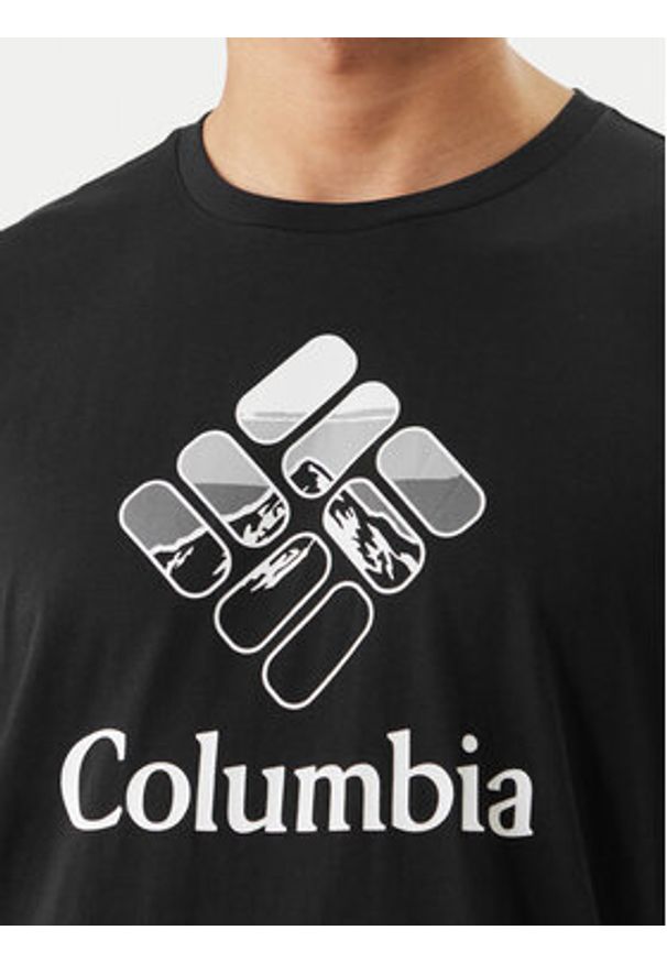 columbia - Columbia T-Shirt Graphic 2155031 Czarny Regular Fit. Kolor: czarny. Materiał: bawełna