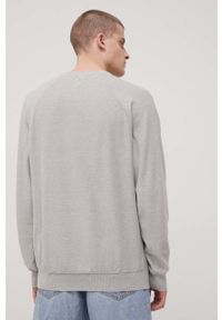 Lee sweter bawełniany męski kolor szary lekki. Kolor: szary. Materiał: bawełna. Długość rękawa: raglanowy rękaw #4