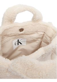 Calvin Klein Jeans Torebka Teddy Tote Bag IU0IU00355 Kremowy. Kolor: kremowy #3
