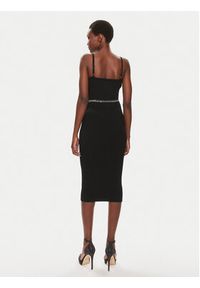 MICHAEL Michael Kors Sukienka dzianinowa MS381MK33D Czarny Slim Fit. Kolor: czarny. Materiał: wiskoza #5