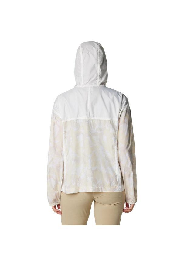 columbia - Kurtka Columbia Flash Challenger Novelty Windbreaker, Kobiety. Kolor: beżowy. Materiał: poliester, materiał. Sport: turystyka piesza