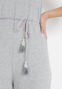 Born2be - Szary Kombinezon Phimeine. Kolor: szary. Długość rękawa: na ramiączkach #5