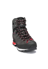 Buty trekkingowe Hanwag Makra Pro GTX. Kolor: szary, czerwony, wielokolorowy. Materiał: zamsz, tkanina, materiał, syntetyk. Sport: turystyka piesza #2